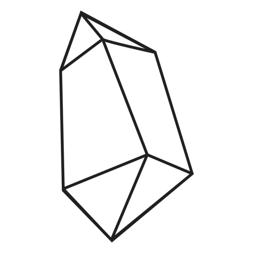 Pedaço de cristal do ícone Desenho PNG