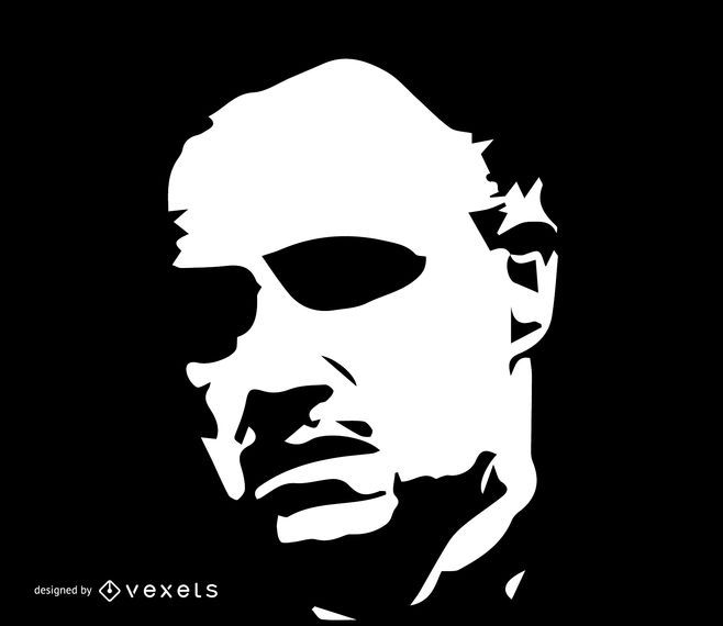 VETOR DE GODFATHER MARLON BRANDO VETOR DE GODFATHER MARLON BRANDO