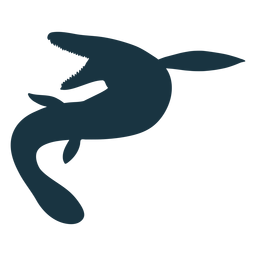 Lizard mosasaur silhouette Transparent PNG