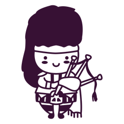 Golpe de gaita de fole escocês Desenho PNG