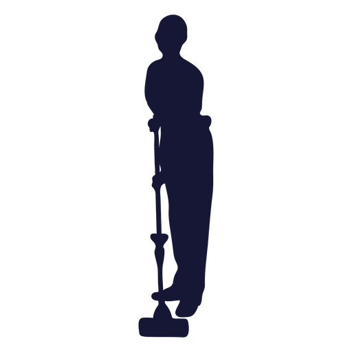 Mopping cleaner silhouette PNG Design