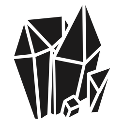 Lindas formas simples de cristal Desenho PNG