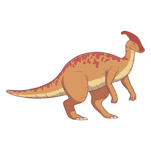 Ilustraci?n de dinosaurio Parasaurolophus Diseño PNG