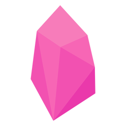 Rosa Kristalledelstein PNG-Design