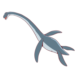 Plesiosaur dinosaur illustration Transparent PNG