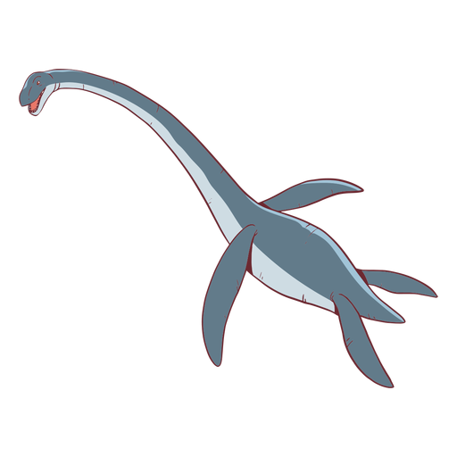 Plesiosaur dinosaur illustration PNG Design