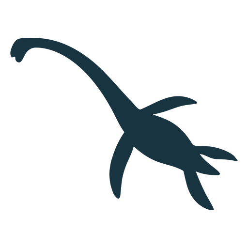 Plesiosaur dinosaur silhouette PNG Design