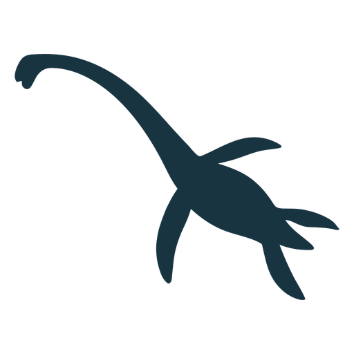 Silueta de dinosaurio plesiosaurio Diseño PNG