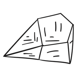 Pointy end simple crystal PNG Design