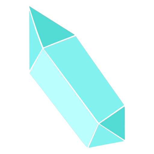 Spitze spitze blaue Kristalle PNG-Design