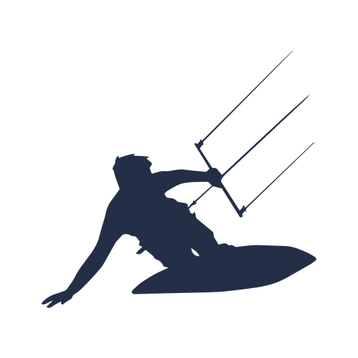 Pose kite surfista silueta Descargar PNG/SVG transparente
