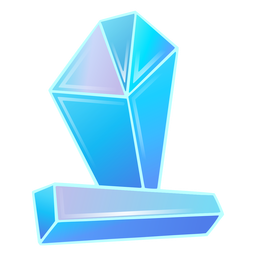 Lindos cristais de prismas azuis Transparent PNG