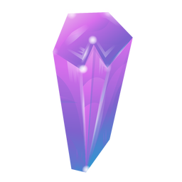 Lindo prisma de cristal roxo Desenho PNG