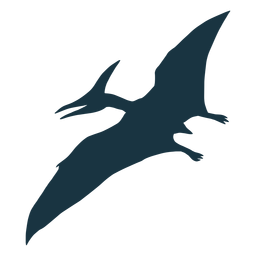 Pterodactyl dinosaur silhouette