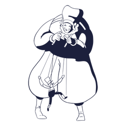 Puppeteer circus character PNG Design Transparent PNG