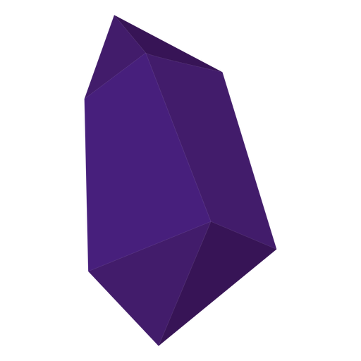 Purple chunk crystal PNG Design