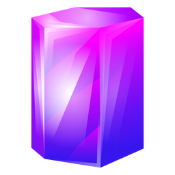 Purple chunky crystal PNG Design