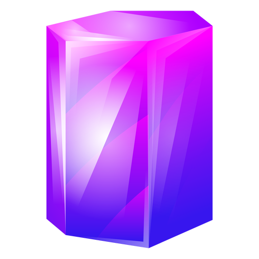 Cristal robusto roxo Desenho PNG