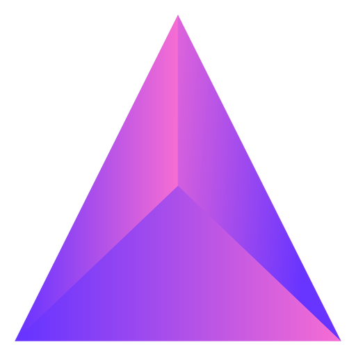 Purple cool triangle crystal - Transparent PNG & SVG vector file