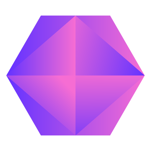 Cristal impresionante rosa púrpura Diseño PNG