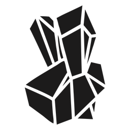 Skurrile Formen Kristalle PNG-Design