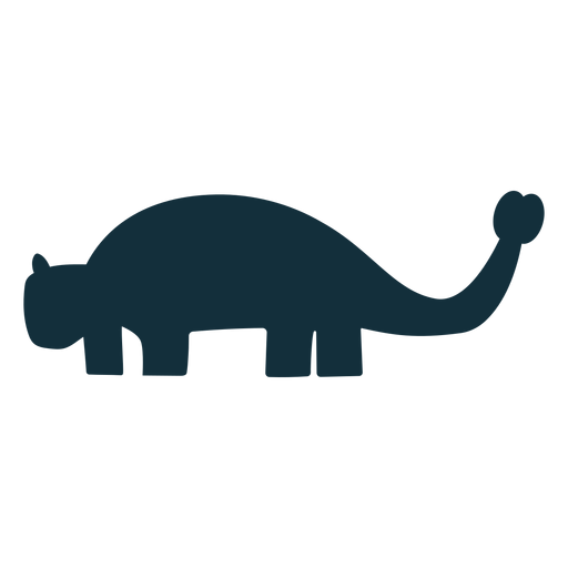 Silhouette Ankylosaurus Dinosaurier niedlich PNG-Design