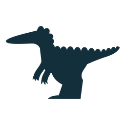 Silhouette spinosaurus dinosaur cute PNG Design