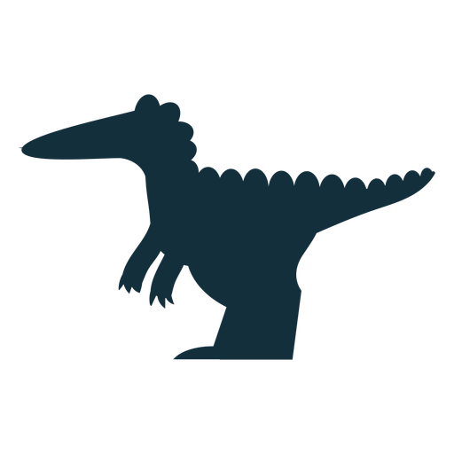 Silhouette spinosaurus dinosaur cute PNG Design