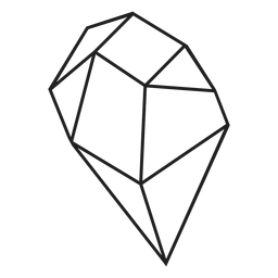Cristal de icono de bloque simple Diseño PNG