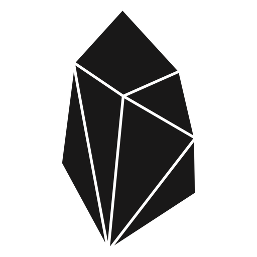 Simple crystal block PNG Design