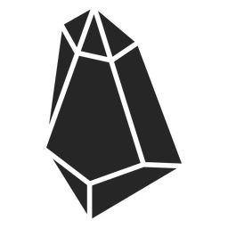 Simple crystal shape PNG Design