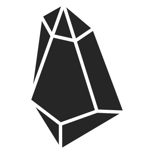 Forma de cristal simples Desenho PNG