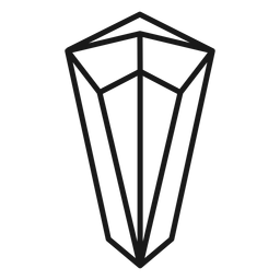 Cristal de trazo de icono simple Diseño PNG