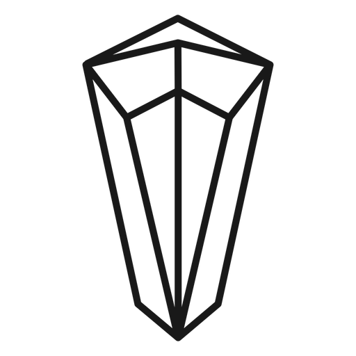 Cristal de traço de ícone simples Desenho PNG