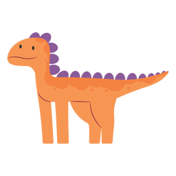 Espalda puntiaguda dinosaurio lindo lindo