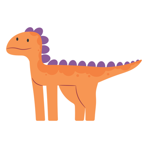 Espalda puntiaguda dinosaurio lindo lindo Diseño PNG