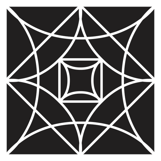 Cristal cuadrado negro Diseño PNG
