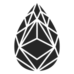 Teardrop como forma de cristal Desenho PNG