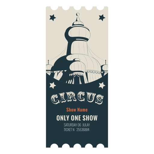 Ticket carpa de circo