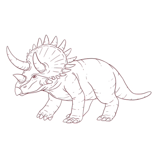 Download Triceratops Dinosaur Drawn Transparent Png Svg Vector File PSD Mockup Templates