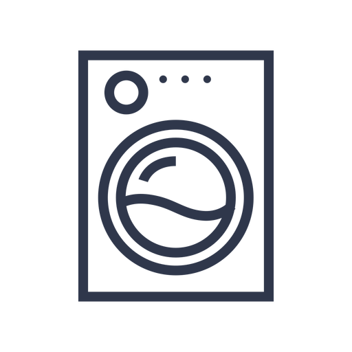 Limpieza de icono de lavadora