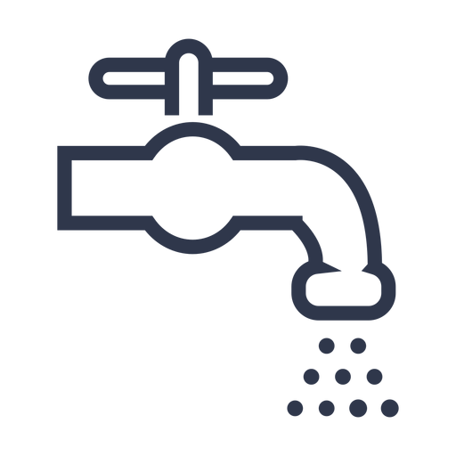 Ícone de torneira de água Desenho PNG
