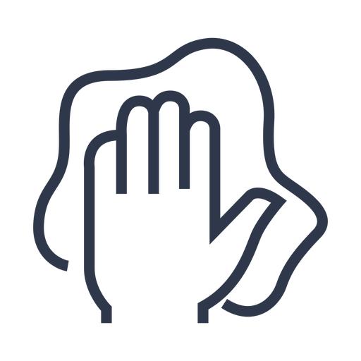 Icono de mano limpiando Descargar PNG/SVG transparente