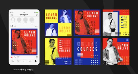 Online Education Instagram Post Template Online Education Instagram Post Template