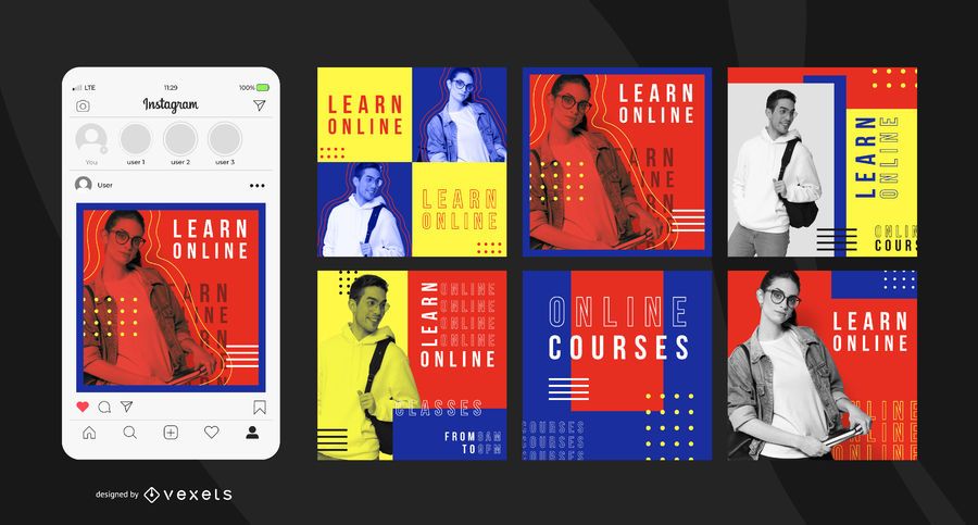 Online Education Instagram Post Template Online Education Instagram Post Template