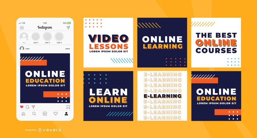 Learn online social media templates Learn online social media templates