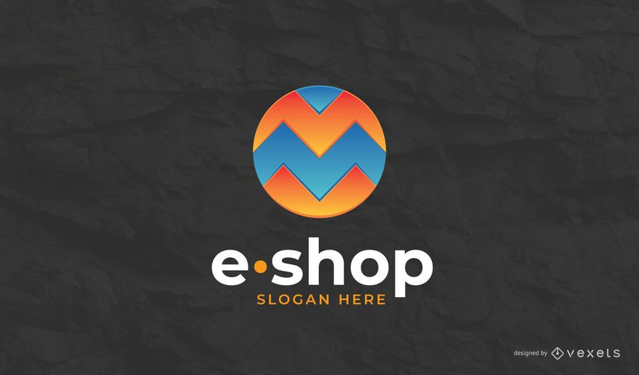E-shop logo template E-shop logo template