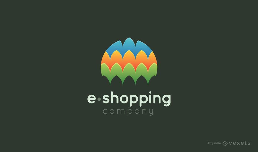 E-shopping logo template E-shopping logo template