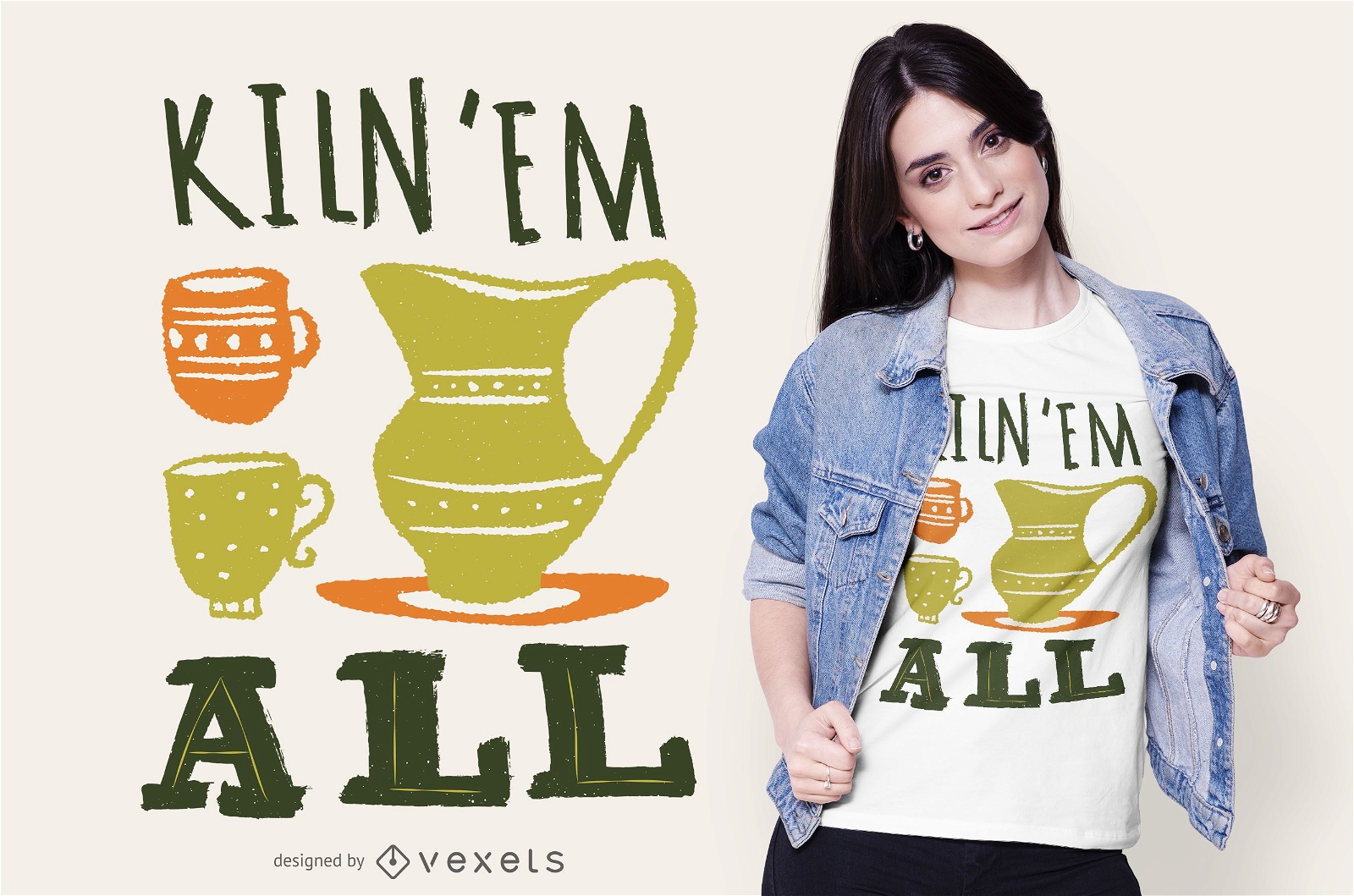 Funny Pottery Text T-shirt Design