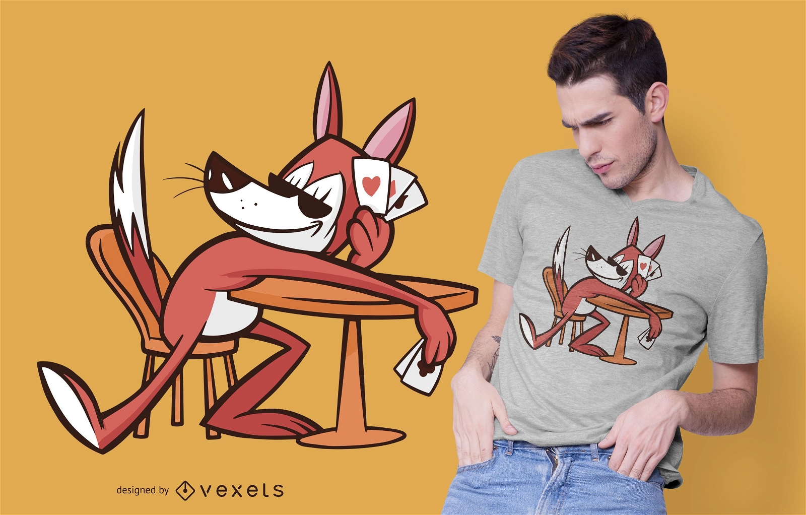 Diseño de camiseta de perro de póquer